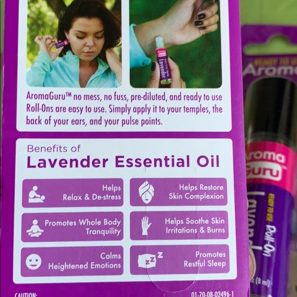 Roll-on lavender essential oil 4 pack set - Picture 2 of 2